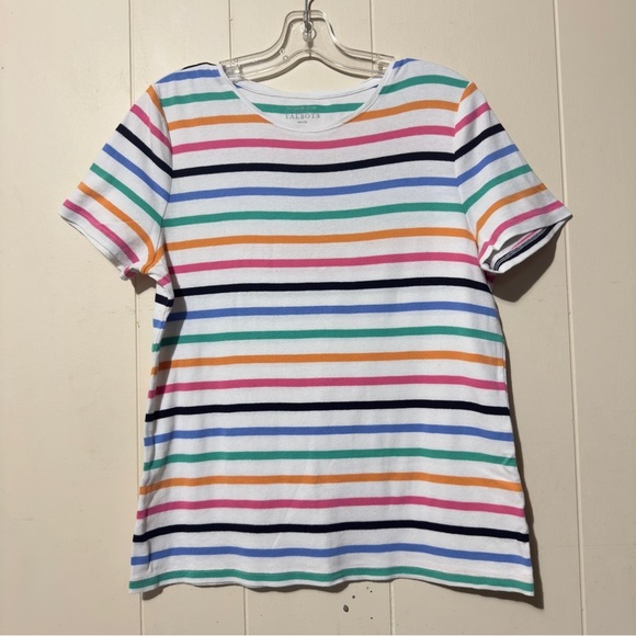 Talbots Tops - Talbots Crewneck Stripe Shirt Multicolored Woman Size LP